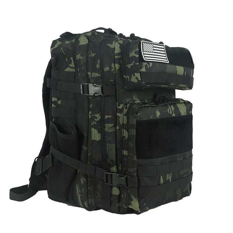 Tactical Backpack Training Gym Bag Hiking Camping Travel Army 3D Trekking