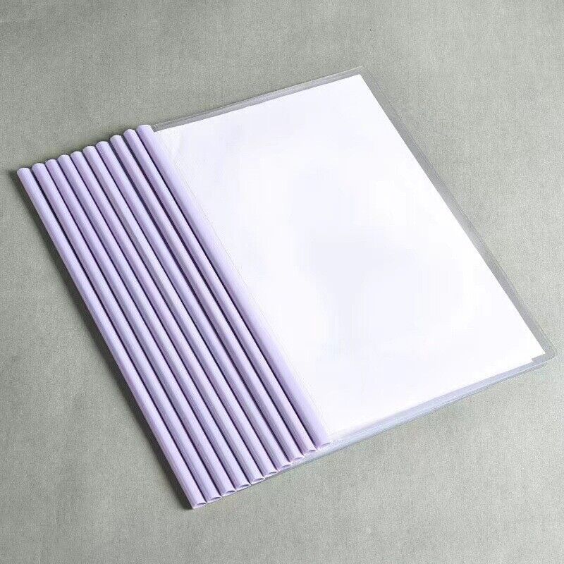 Plastic A4 Folder Draw 10pcs Rod Folder Waterproof File Bag Document Protection