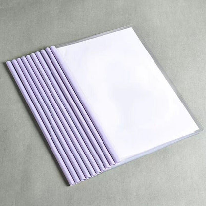 Plastic A4 Folder Draw 10pcs Rod Folder Waterproof File Bag Document Protection