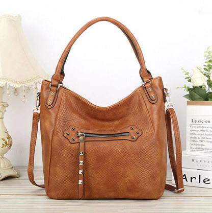 Celela Women Ladies Studs Tote Handbag Crossbody Bag Shoulder Tote Bag Purse US