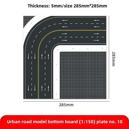 1/150 Building Model City Road Building DIY Scene Display Model Gifts