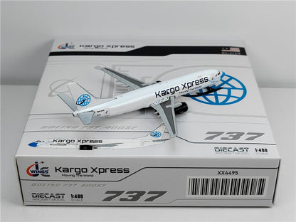 1:400 JC Wings Kargo Xpress BOEING B737-400 Passenger Airplane Diecast Model