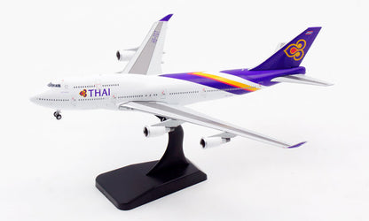 JC Wings THAI FOR BOEING B747-400 HS-TGT 1/400 DIECAST Aircraft Pre-built Model