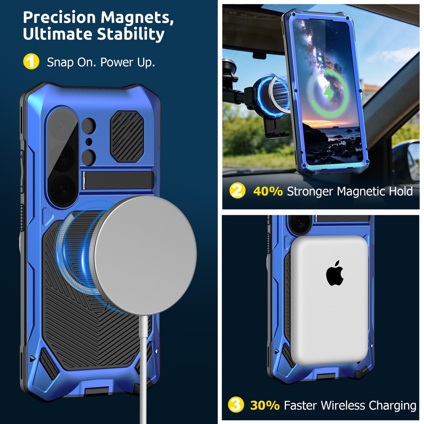 For Galaxy S26 Ultra Metal case & scratchproof Case Rugged Shockproof Cover