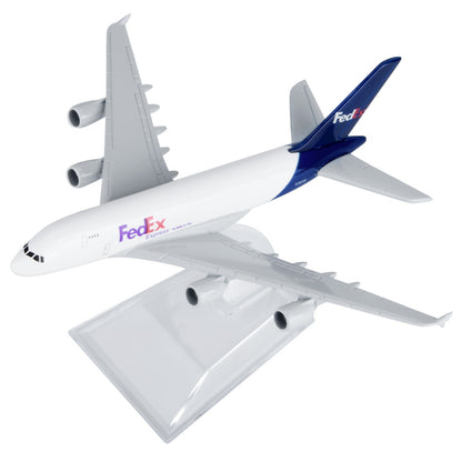 Airplane 16Cm Model For Federal Express A380 1:400 Aircraft Kits Collection/Gift