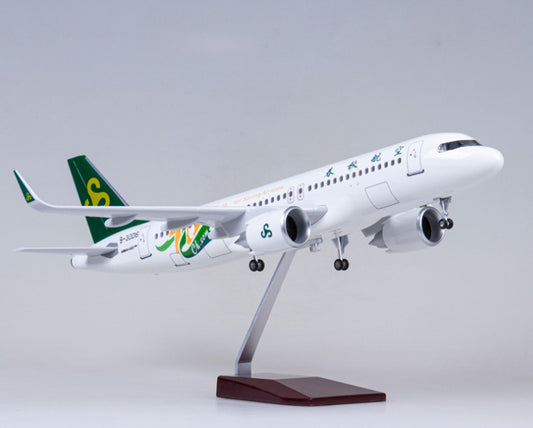 1:80 47CM Spring Airlines AIRBUS A320neo Airplane Landing Gear Resin Model