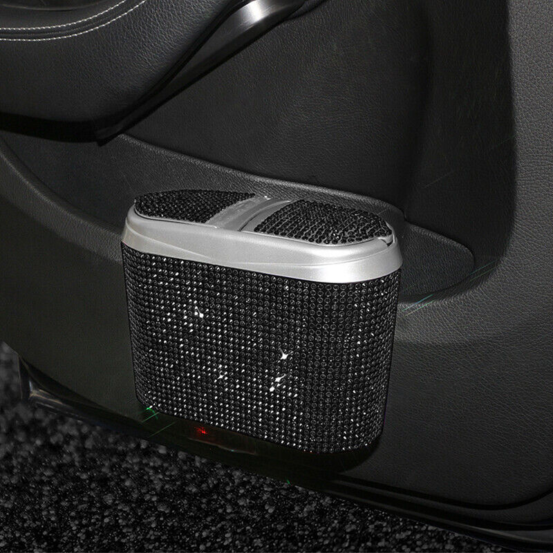 Car Van Trash Waste Bin Flip Case Rubbish Holder Auto Garbage Can Storage Box