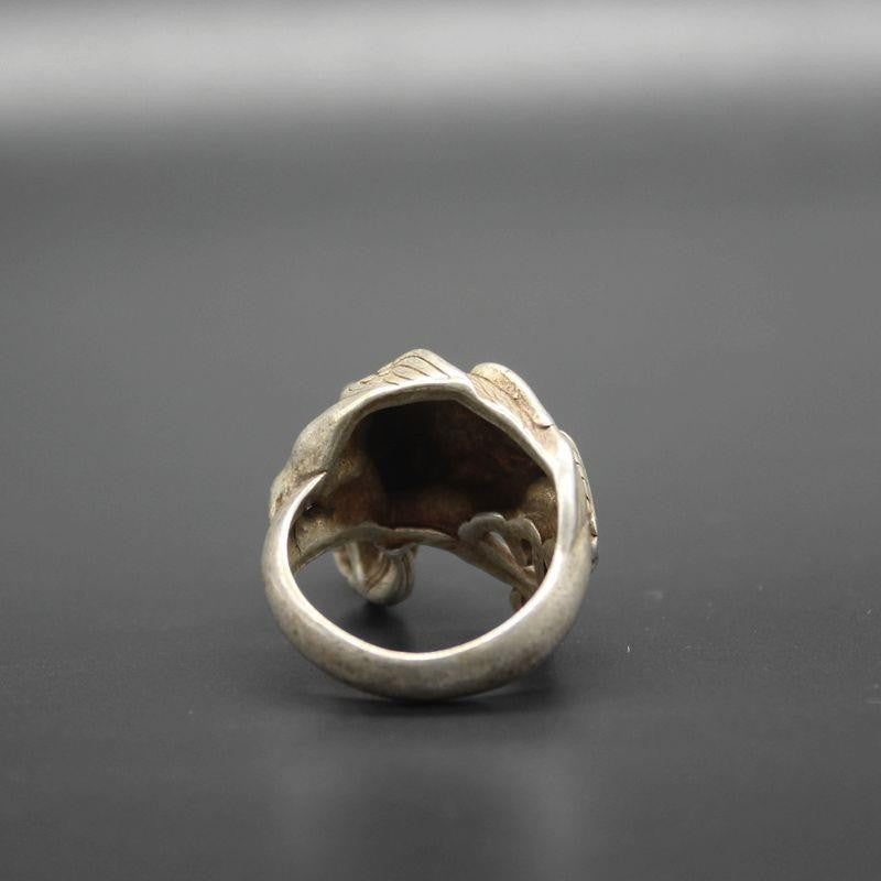 Retro Pixiu Silver Ring - Mythical Beast Decorative Band