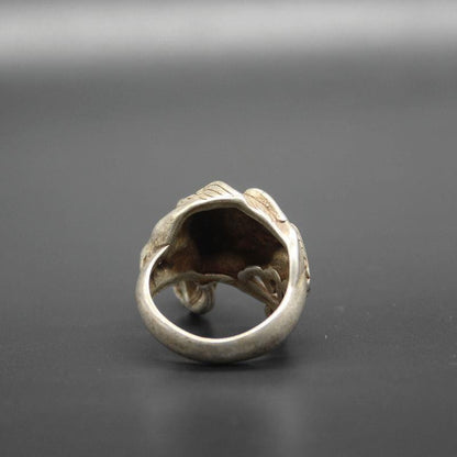 Retro Pixiu Silver Ring - Mythical Beast Decorative Band