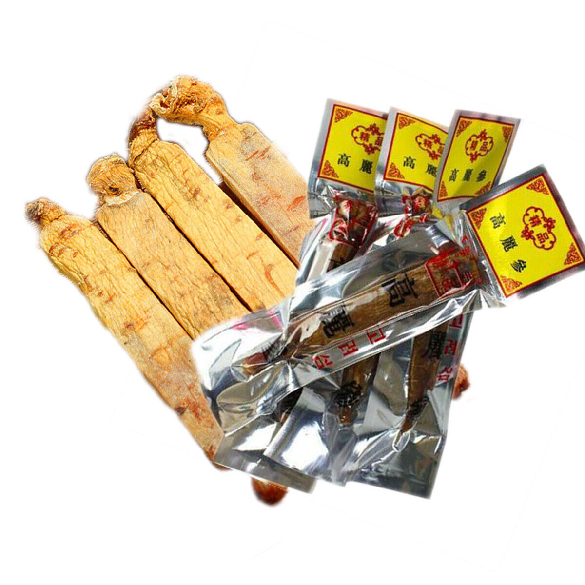 Dry Ginseng Root Red Ginseng Root 10 Years Chinese Herbs Herbal Tea Healthy Food