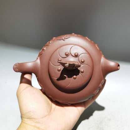 Chinese Yixing Zisha Clay Handmade Exquisite Teapot （鱼跃龙门 低款：陈旭凤）