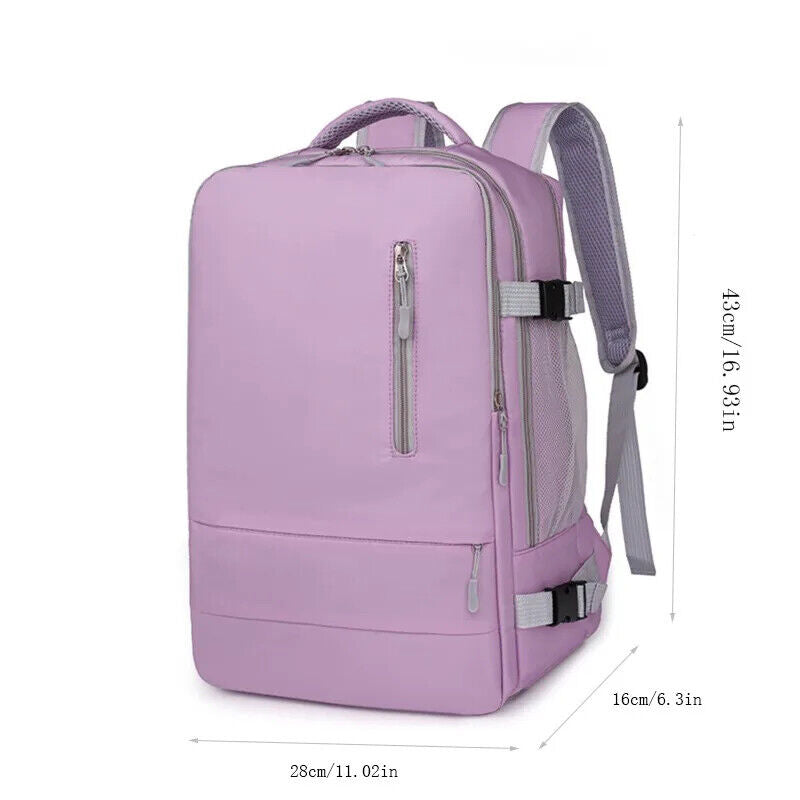 Travel Backpack Women Daypack Bag Strap & USB Charging Port Backpacks