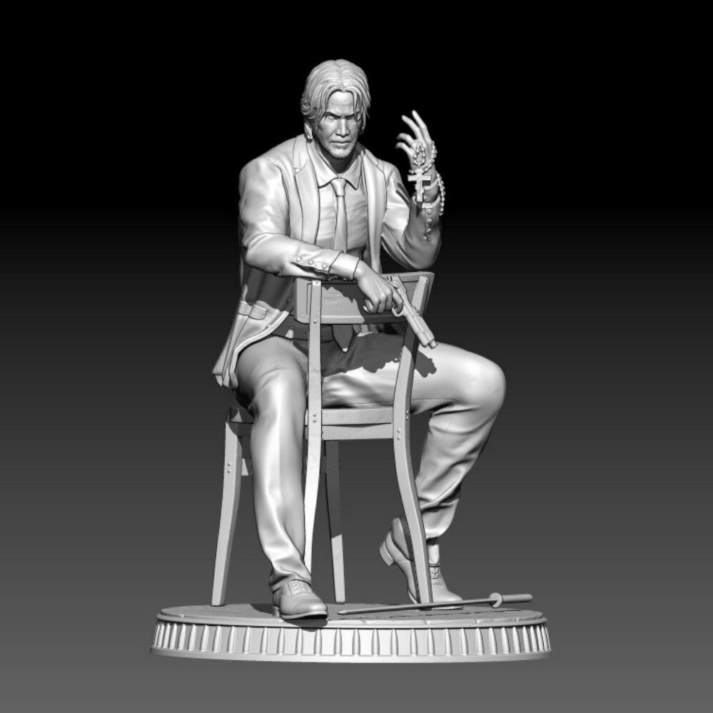1/24 resin figure model Movie character male assassin Unassembled Unpainted