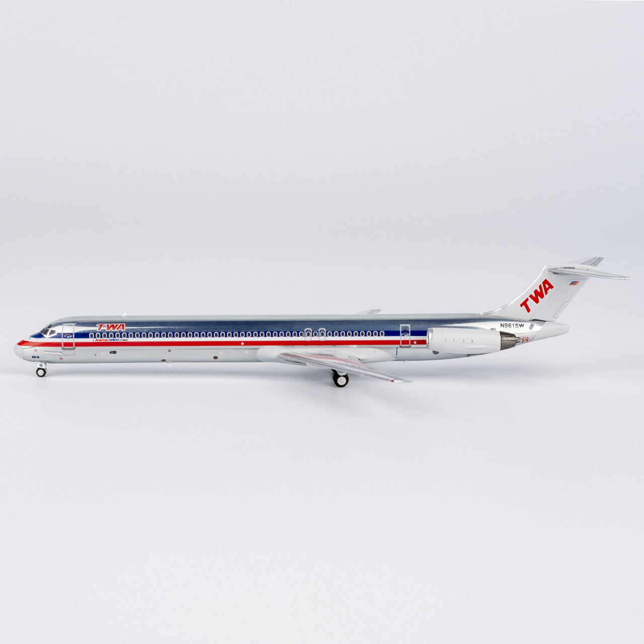 1:400 NG Models TWA McDonnell Douglas MD-80 Airplane Diecast Aircraft Model