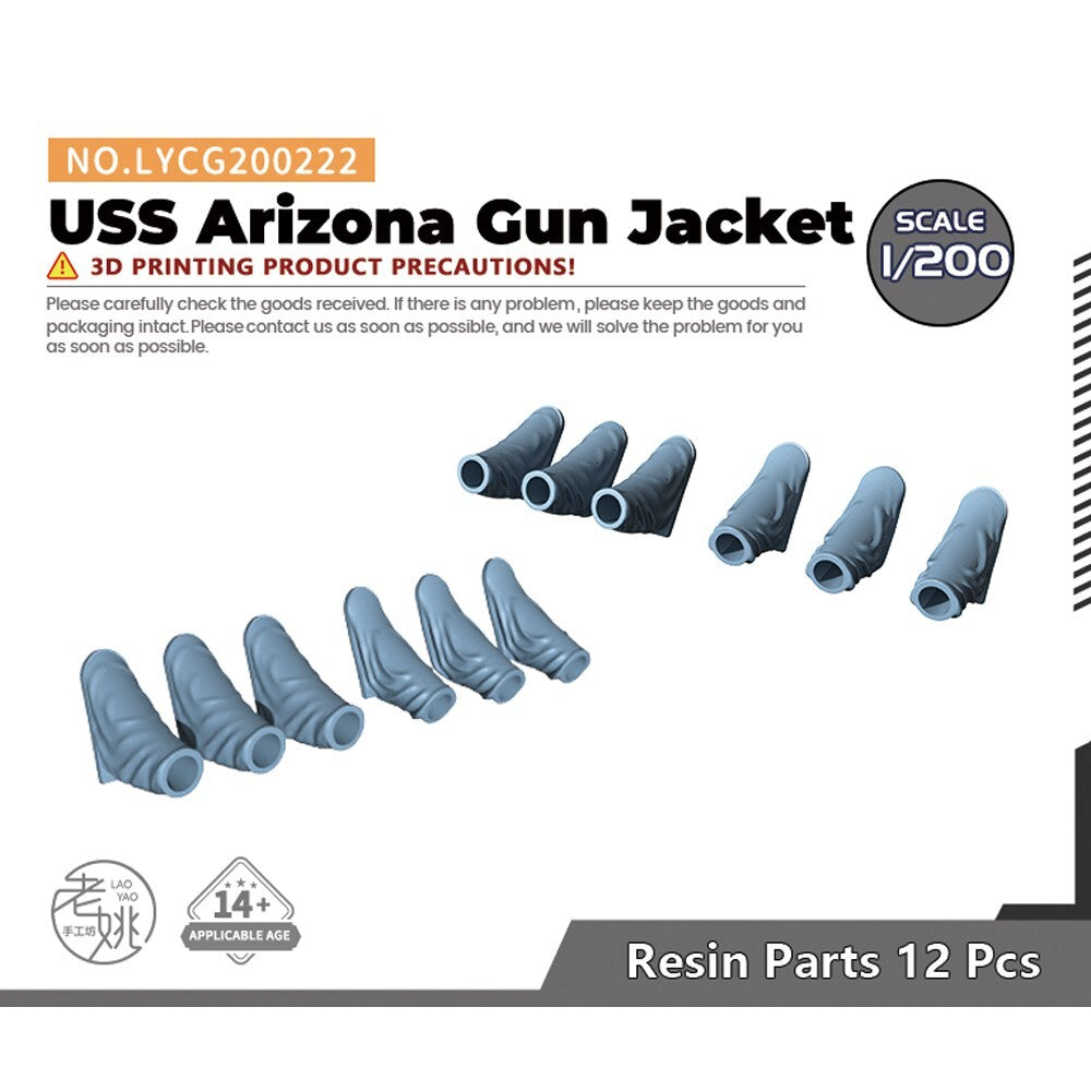 Yao's Studio LYCG200222 1/200 Model Upgrades Parts USS Arizona Gun Jacket