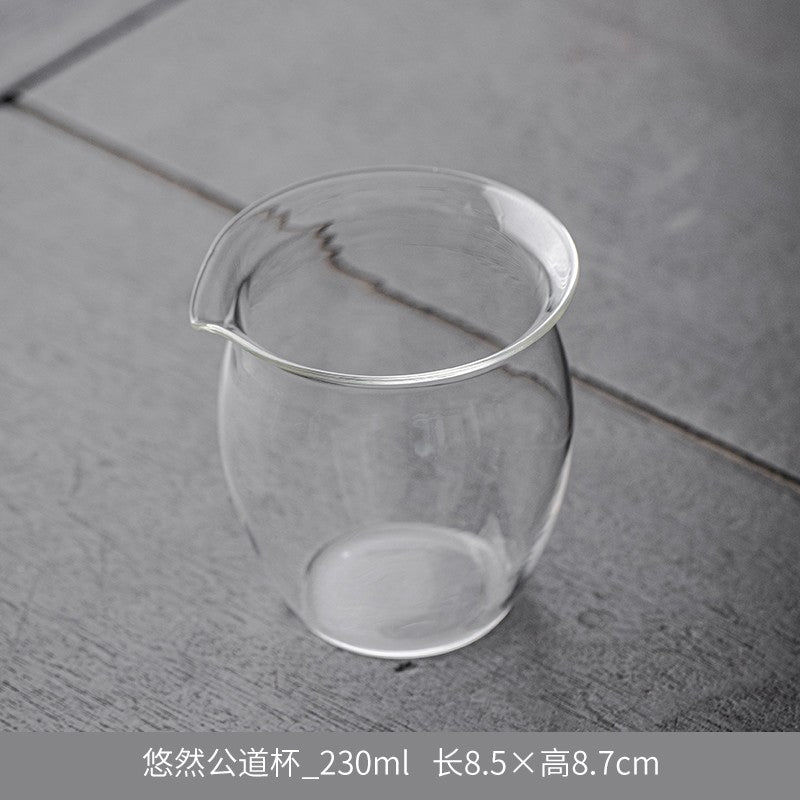 1pc Glass Fair Cup Thickening Tea Set Handmade Single Tea Cup