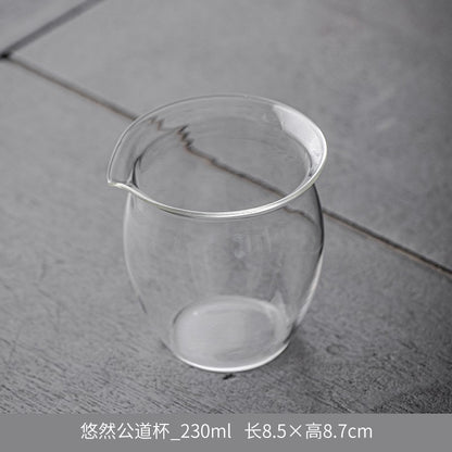 1pc Glass Fair Cup Thickening Tea Set Handmade Single Tea Cup