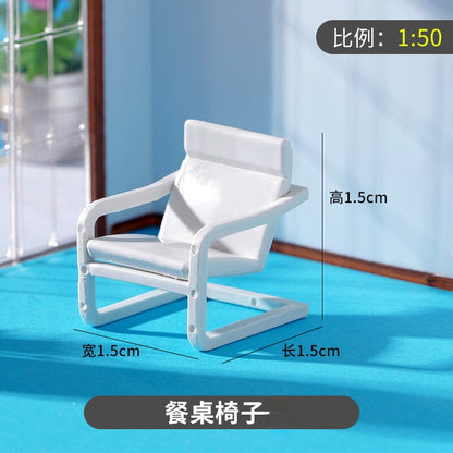 1/50 Cinema Chairs Model Mini Furniture Scene Props Model Accessories