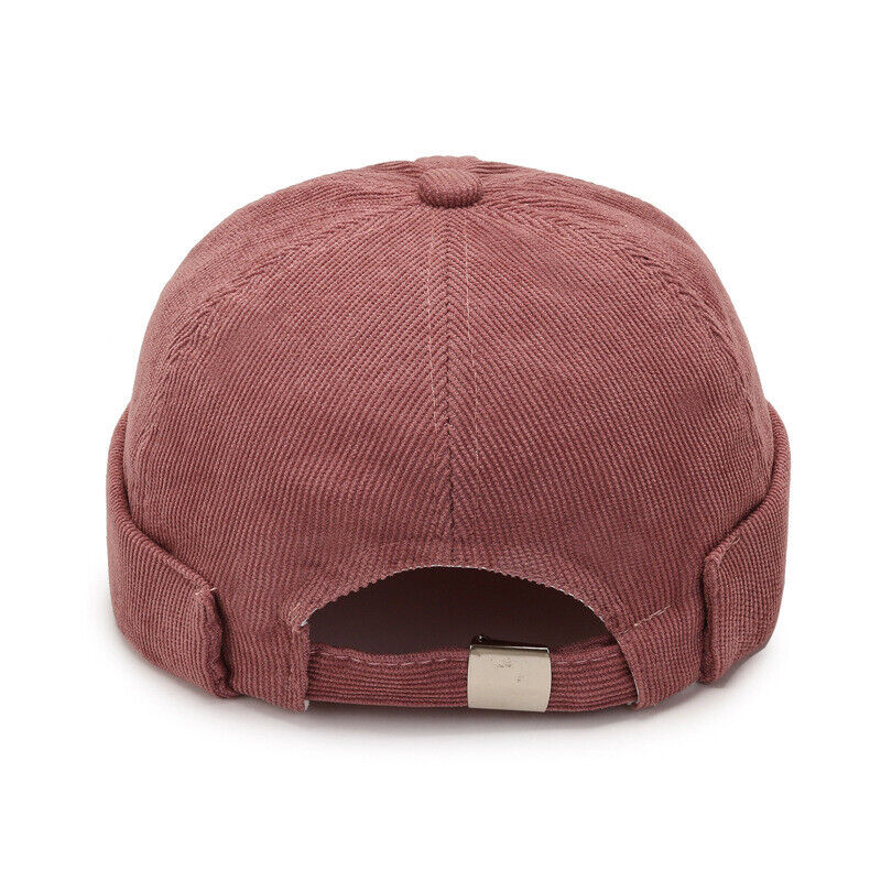 Men's Beanie Hats Retro Brimless Hat Hip-hop Rolled Cuff Skullcap Sailor Caps*