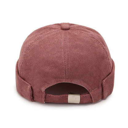 Men's Beanie Hats Retro Brimless Hat Hip-hop Rolled Cuff Skullcap Sailor Caps*