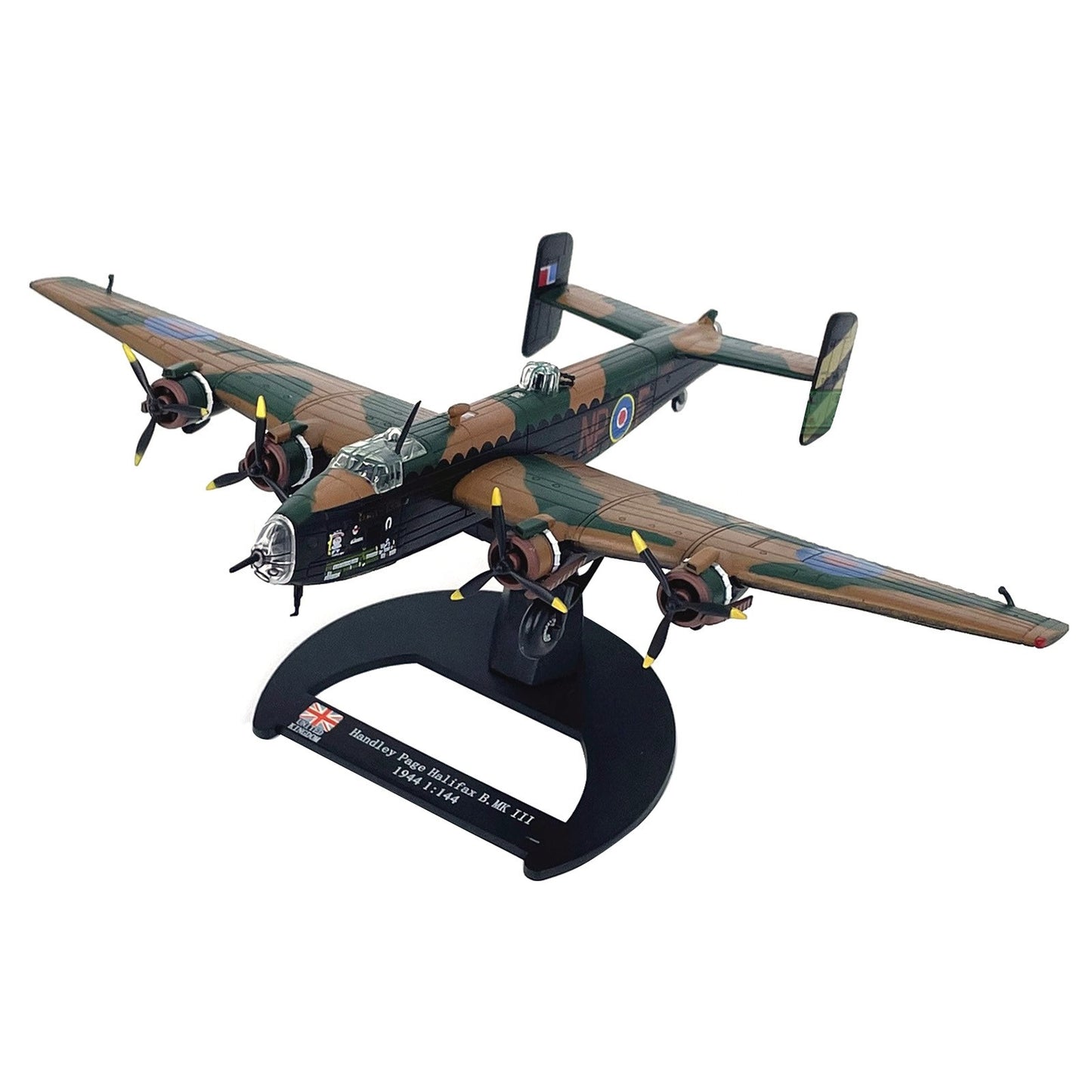 16cm Diecast 1/144 WWII For Handley Page Halifax B.Mk III Bomber Model Toy Gift
