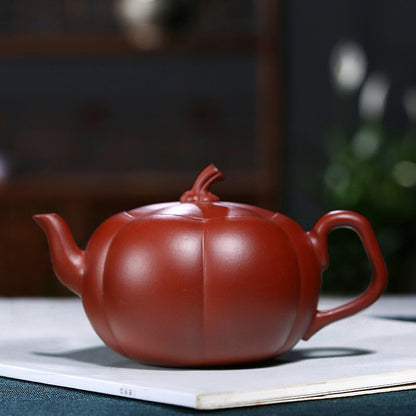 Sold At A Loss Real Yixing Zisha Dahongpao Clay Tea Pot Pumpkin Design Handmade
