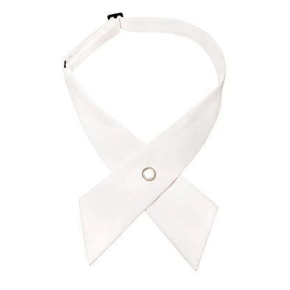 Women Criss Cross Bow Ties Fashion Solid Detachable Collars Apparels Accessories