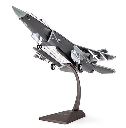 1:48 31CM China J-31 Gyrfalcon Stealth FC31 Fighter Plane Diecast Aircraft Model