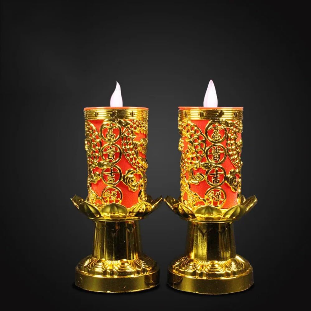 21cm New LED Electronic Candles Buddha Light Simulation Led Buddha Candle Lamp