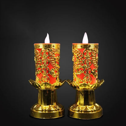 21cm New LED Electronic Candles Buddha Light Simulation Led Buddha Candle Lamp