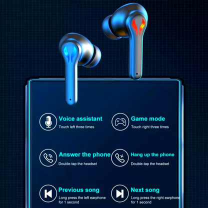 Audifonos Gamer Bluetooth Inalambricos Auriculres Pro Gaming Juegos Musica Call