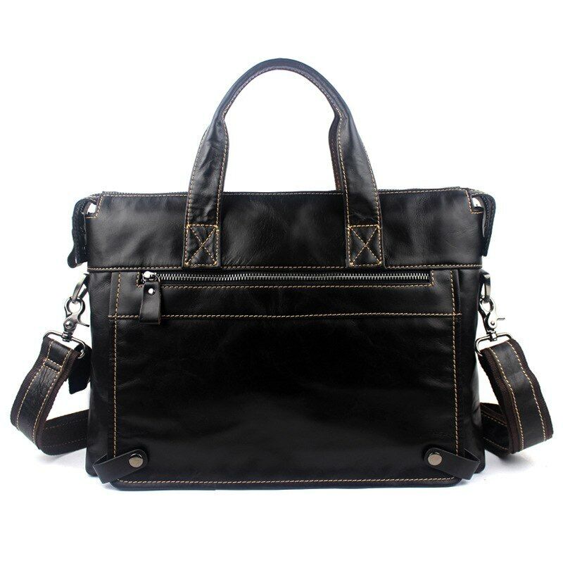 Shoulder Bag Messenger Crossbody Bags Men's PU Leather Handbag Briefcase Laptop