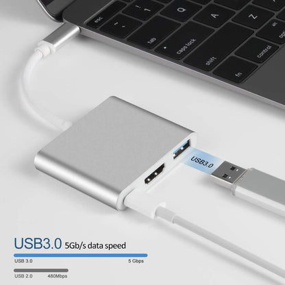USB-C Type C HDMI Adapter Cable Converter Hub for Macbook Android Phone HDTV TV
