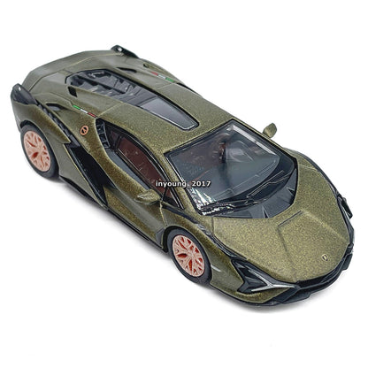 1/64 Lamborghini Sian FKP 37 Model Toy Car Diecast Toy Vehicle Kids Adults Green