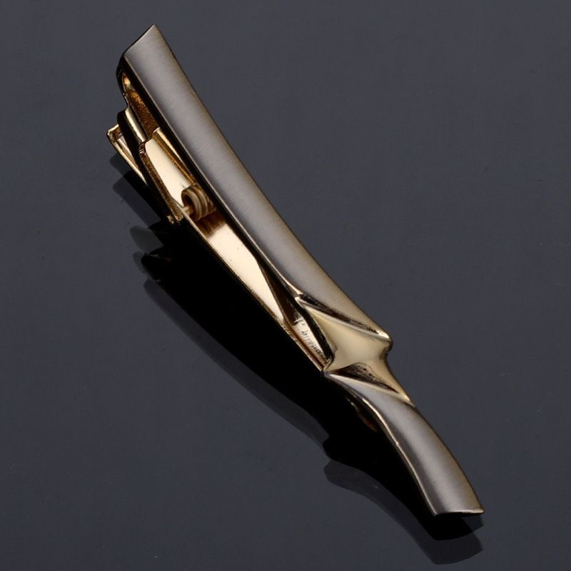 Men Business Necktie Clips 5.5cm Metal Ties Classic Simple Fashion Clasp Jewelry