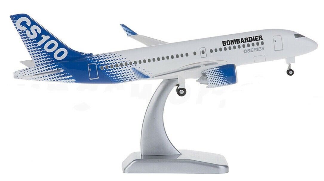 1:200 Hogan Bombardier CS100 Passenger Airplane ABS Plastic Aircraft Plane Model