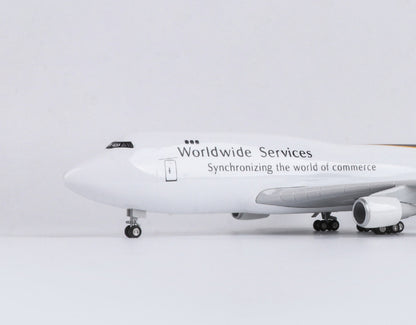 1:150 47CM UPS BOEING 747-400 Aeroplane Landing Gear Resin Aircraft Plane Model