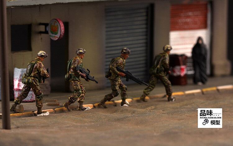 1/72 Arab Soldiers Middle East 5 Soldier Model