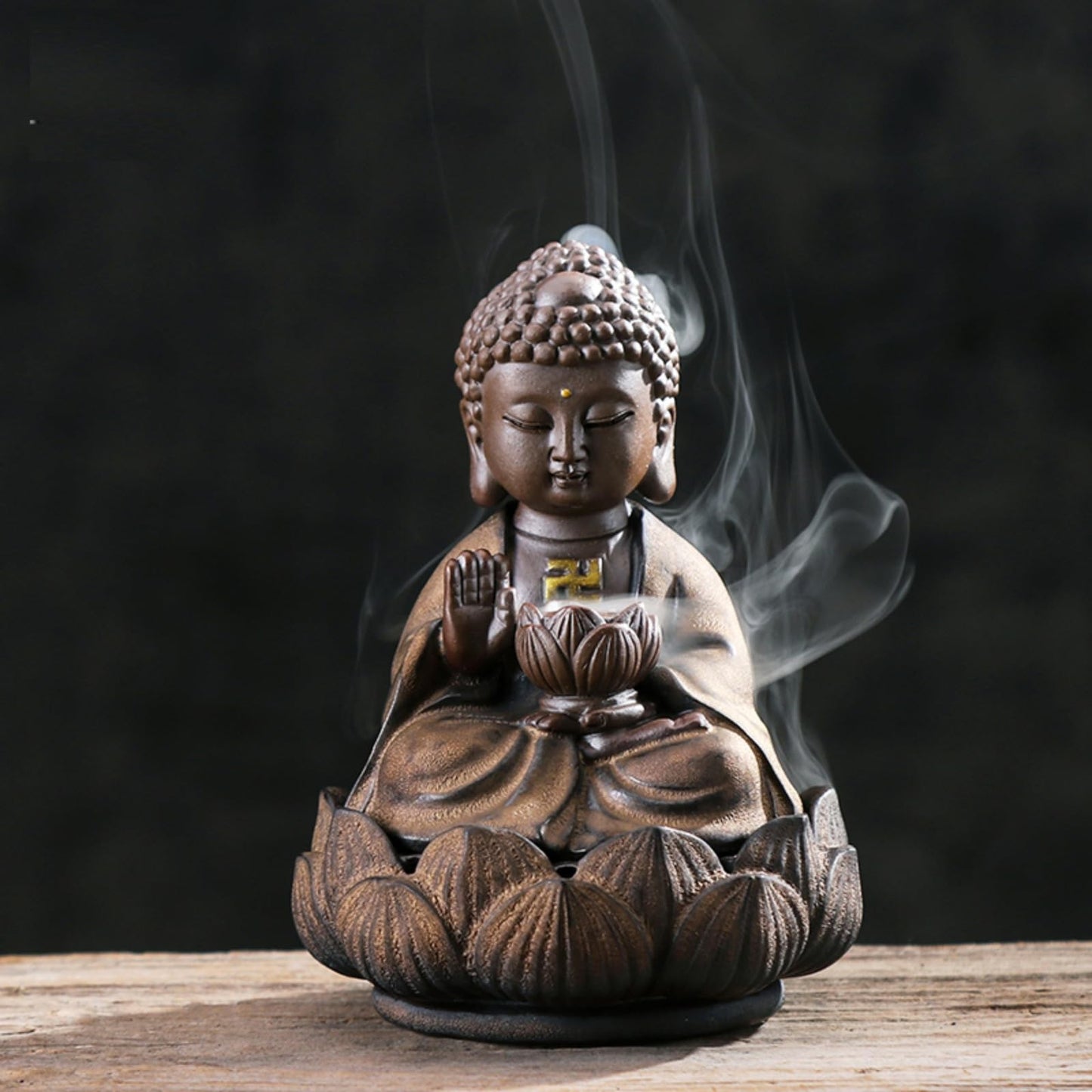 Buddha Tea Pet Incense Burner 12cm Kung Fu Tea Set Accessories Tea Ceremony