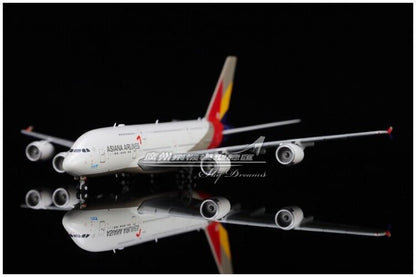 1:400 JC Wings ASIANA AIRLINES AIRBUS A380 Passenger Airplane Diecast Model