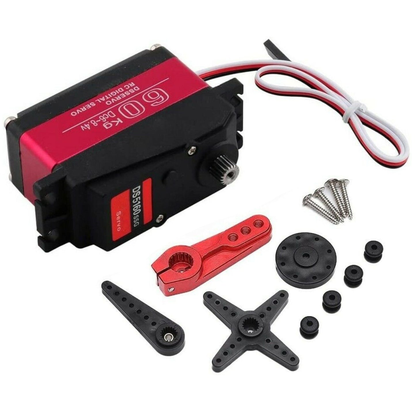 60KG Copper & Aluminum Gear Digital Servo Kits For Axial SCX6 1/6 RC Car E