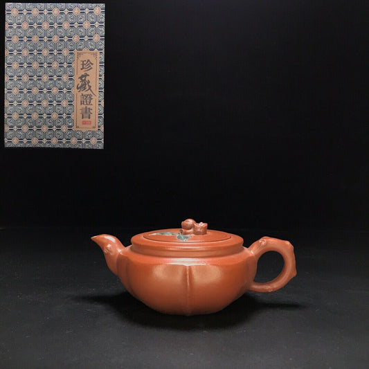 vintage chinese yixing purple clay teapot zisha ceremony teaware collection rare