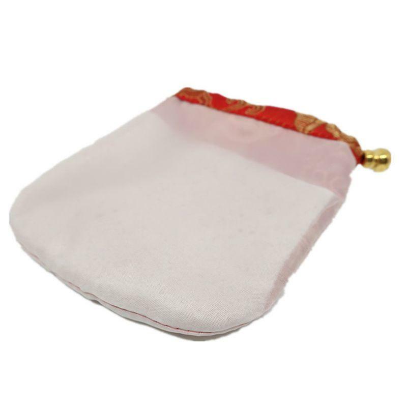 Chinese Silk Brocade Drawstring Jewelry Pouch Bag Value Set