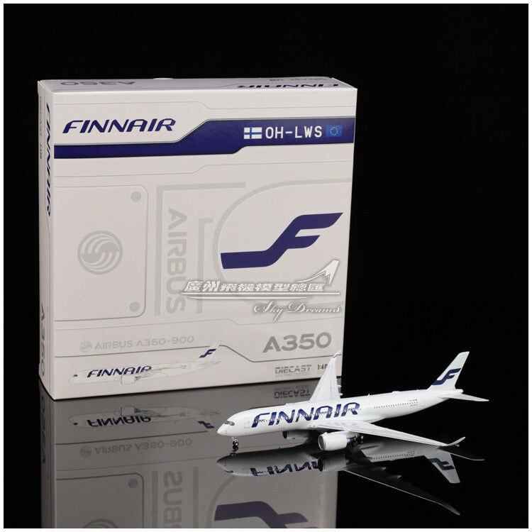 1:400 JC Wings FINNAIR AIRBUS A350-900 Passenger Airplane Diecast Aircraft Model