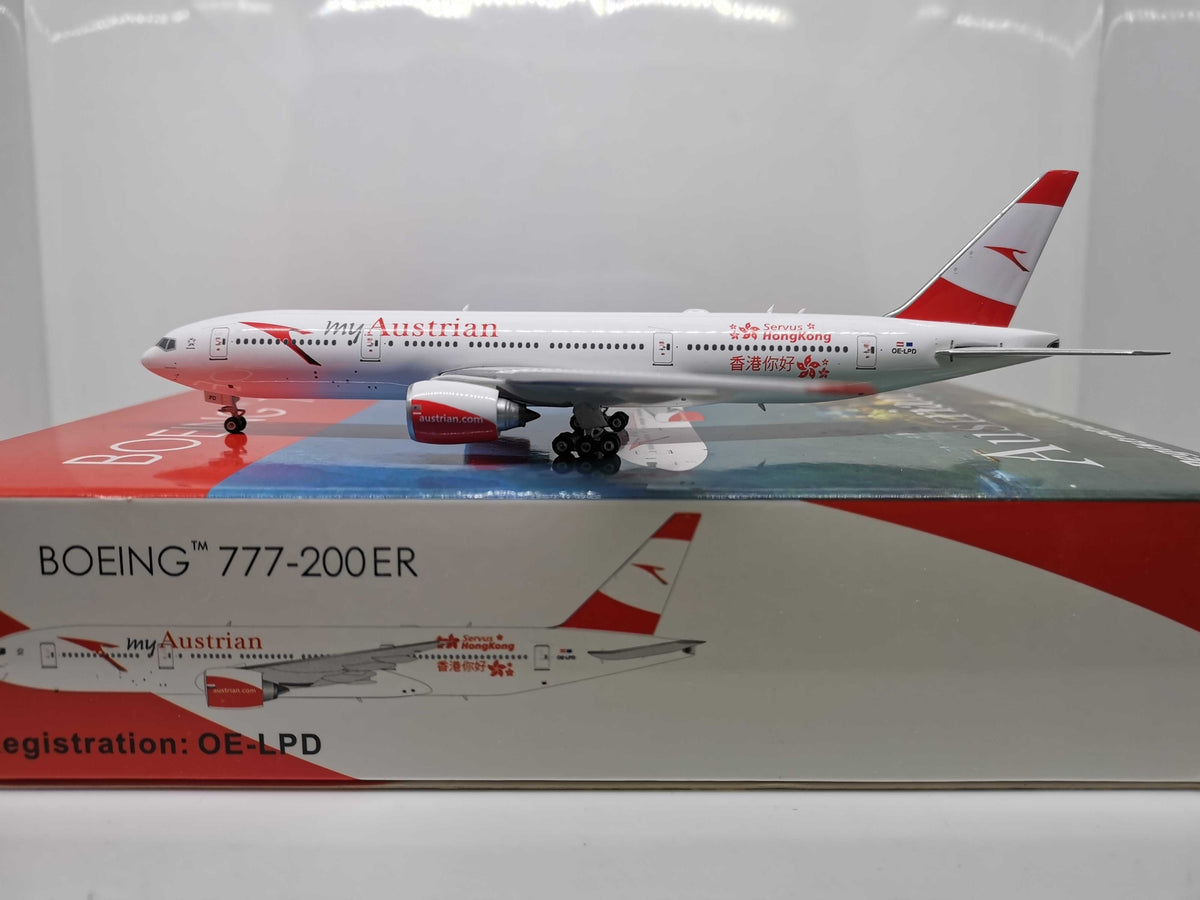 1:400 Phoenix Austrian BOEING B777-200ER Airplane Diecast Aircraft Plane Model