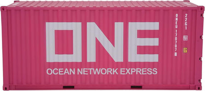 1:20 ONE 20GP Shipping Container Model Pink Abs Resin & Wood Toy Decoration Pink
