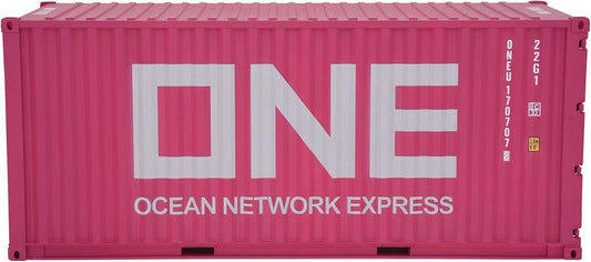 1:20 ONE 20GP Shipping Container Model Pink Abs Resin & Wood Toy Decoration Pink