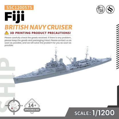 SSMODEL SSC1200575 1/1200 Military Model Parts British Navy Fiji Cruiser