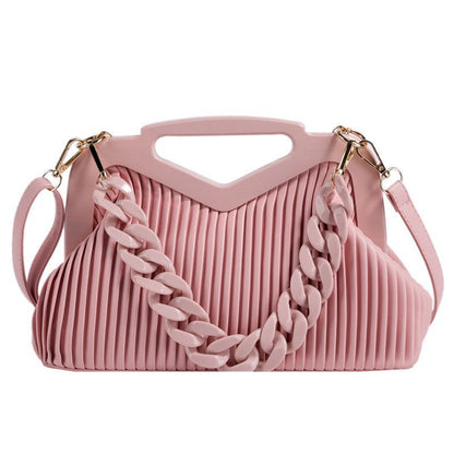 Handbag Inverted Triangle Handle Leather Hand Pouch Classic Crossbody Bags Tote
