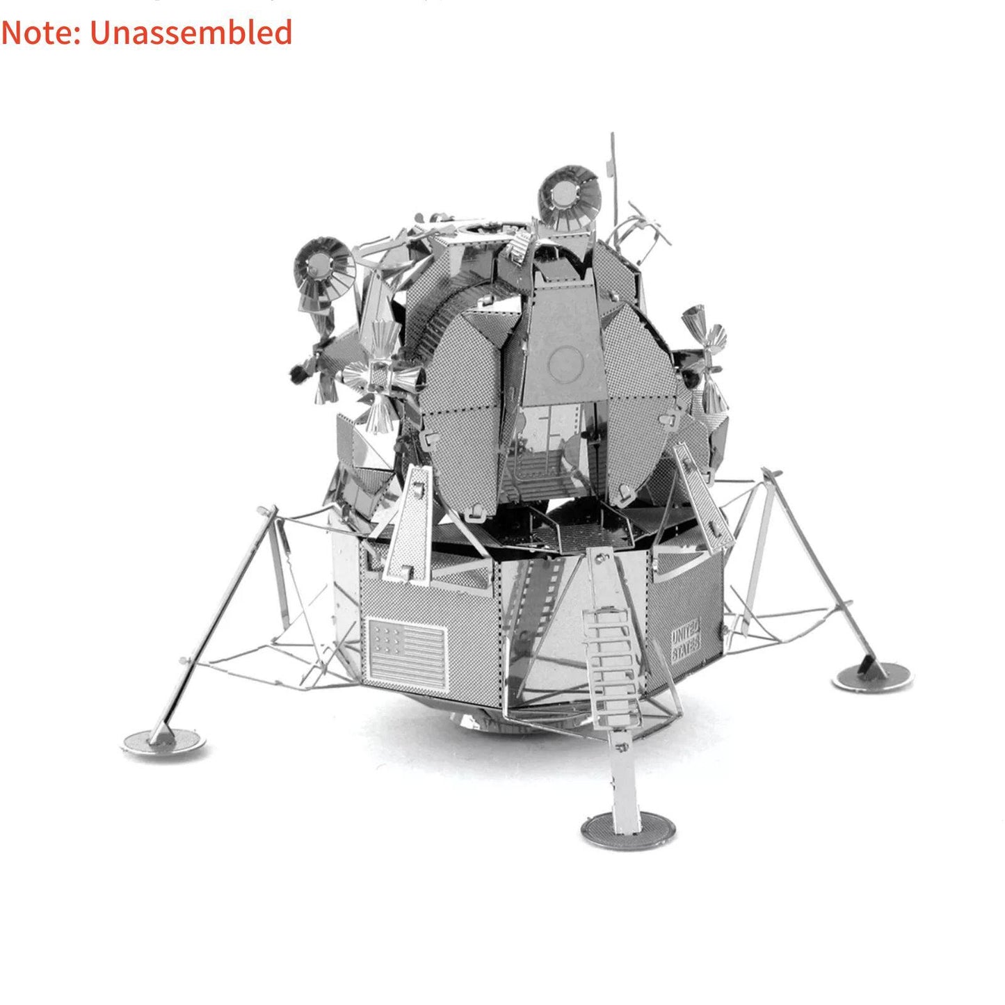 8cm DIY Metal 1/50 Scale USA Apollo Lunar Module Not Assembled Model Toy Gift